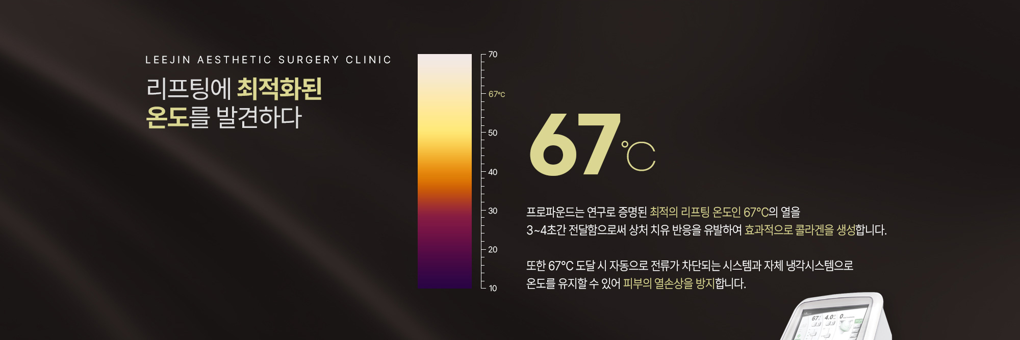 리프팅에 최적화된 온도를 발견하다